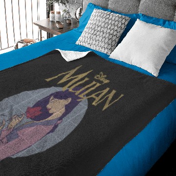 Discover Disney Mulan Vintagess Style Profile Baby Blankets