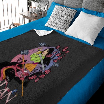 Discover Disney Mulan Warrior Stance Sunset Baby Blankets