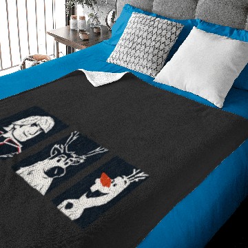 Discover disney frozenss 2 Kristoff Sven and Olaf Baby Blankets