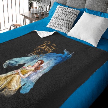 Discover disney beauty beast belle legendary graphic Baby Blankets