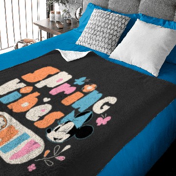 Discover Disney Minnie Mouse Spring Vibes Only Springtime Baby Blankets