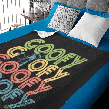 Discover Disney Goofy Retro Name Stack Baby Blankets