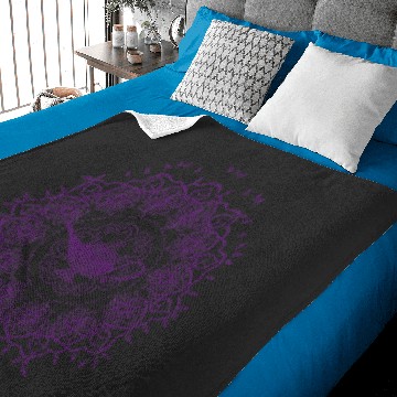 Discover disney aladdin genies lamp purple mandala Baby Blankets