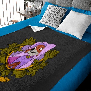 Discover Disney Robin Hood Marian  Floral Portrait Baby Blankets