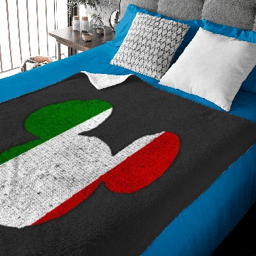 Discover Disney Mickey Mouse Logo Italy Flag Fill Baby Blankets