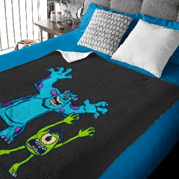 Discover Disney Pixar Monsters University Sulley And Mike Baby Blankets