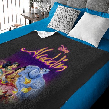Discover Disney Aladdin Magic Carpet Movie Cast Baby Blankets