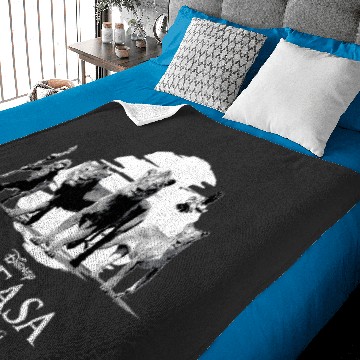 Discover Disney Mufasa The Lion King Movie Black & White Characters Baby Blankets