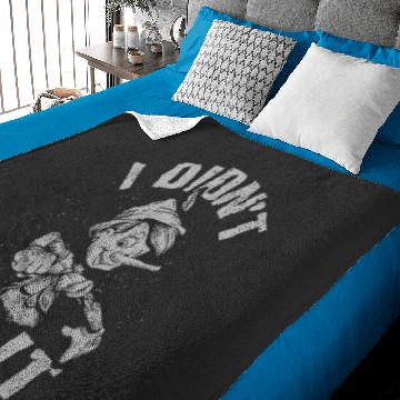 Discover Disney Pinocchio 2022 I Didnt Do It Distressed Logo Baby Blankets