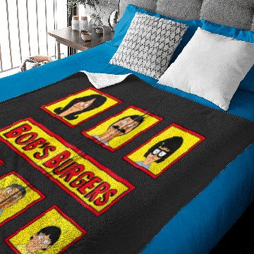 Discover bobs burgers belcher squares zip Baby Blankets