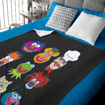 Discover Disney The Muppets Classic Characters Group Shot Logo Baby Blankets
