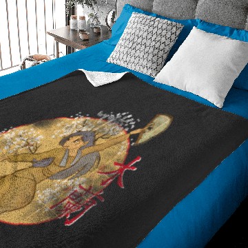 Discover Disney Mulan Sword And Fan Portrait Baby Blankets