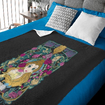 Discover Disney Beauty And The Beast Belle Surrounded Graphic Baby Blankets