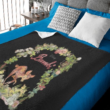 Discover Disney Bambi Floral Portrait Baby Blankets