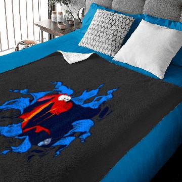 Discover Disney Mulan Mushu Cri-Kee Takes The Blame Ripped Baby Blankets