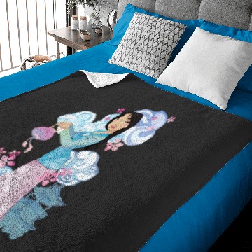 Discover Disney Mulan Watercolor Portrait Baby Blankets