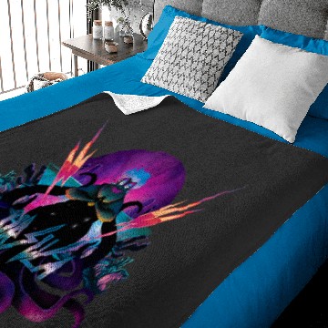 Discover Disney Villains Ursula 90s Rock Band Neon Baby Blankets