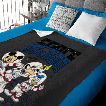 Discover Disney Mickey Goofy Donald Space Explorers Baby Blankets