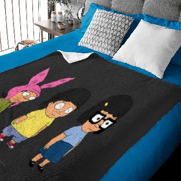 Discover bobs burgers lil kids raglan baseball Baby Blankets