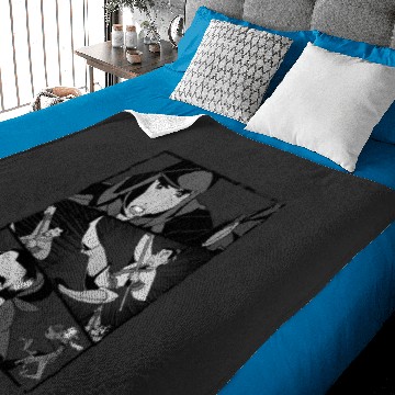 Discover Disneys mulan angry warrior princess panel pullover Baby Blankets