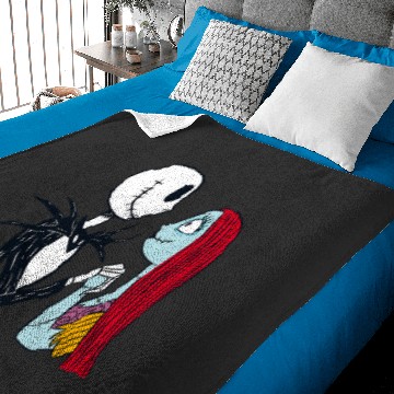 Discover Disney The Nightmare Before Christmas Jack and Sally Baby Blankets