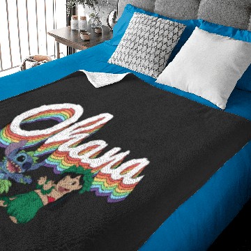 Discover Disney Lilo Stitch Pride Ohana Rainbow Baby Blankets