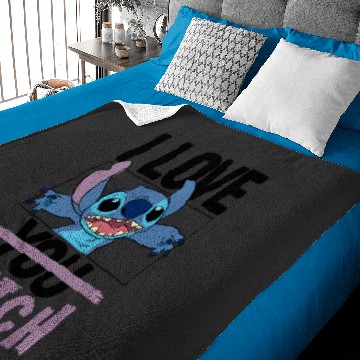 Discover Disney Valentines I Love Stitch Baby Blankets