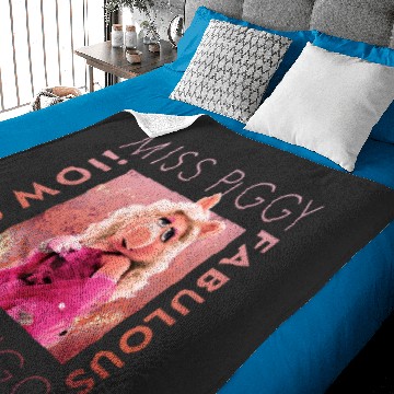 Discover Disneys muppets miss piggy tis moi fabulous Baby Blankets