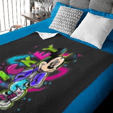 Discover Disney Mickey Mouse Airbrush Baby Blankets