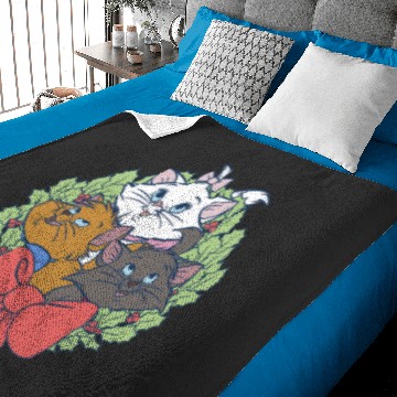 Discover Disney Christmas The Aristocats Wreath Baby Blankets