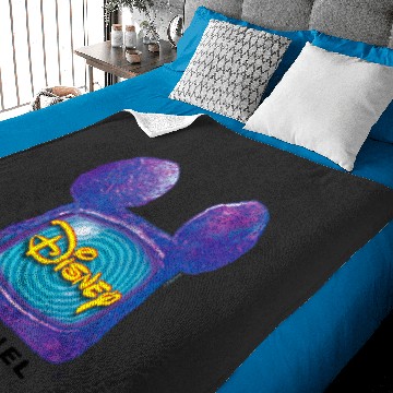 Discover Disney Channel  Mickey Mouse TV Retro  Logo Baby Blankets