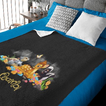 Discover Disney Bambi Thumper & Flower Butterfly Poster Baby Blankets