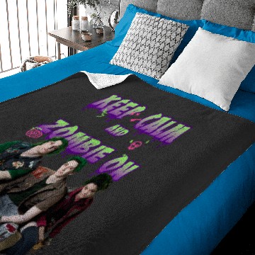Discover Disneys channel zombies 2 keep calm and zombie on Baby Blankets