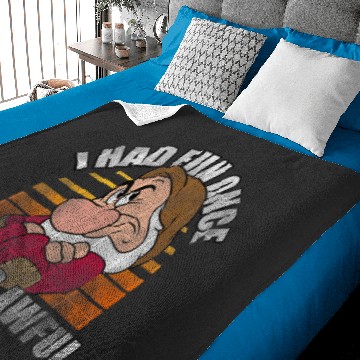 Discover Disney Snow White Grumpy I Had Fun Once It Was Awful Baby Blankets