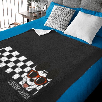 Discover Disney Mickey And Friends Mickey Mouse Checkerboard Stripe Baby Blankets