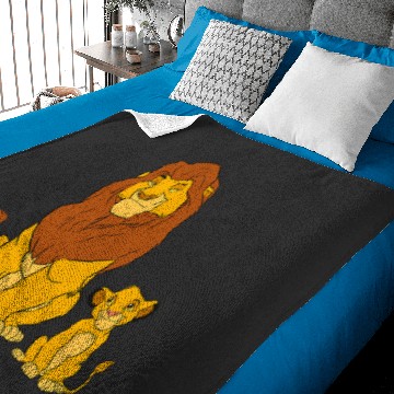 Discover Disney The Lion King Young Simba and Mufasa Baby Blankets