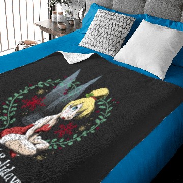 Discover Disney Peter Pan Tinkerbell Happy Holidays Graphic Baby Blankets