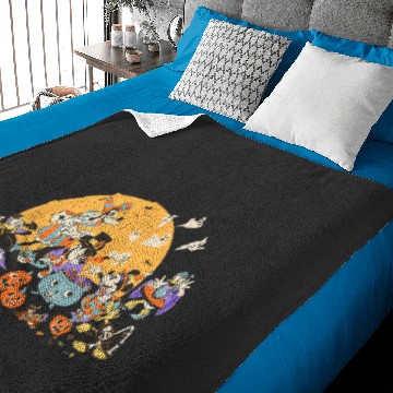 Discover Disney Mickey and Friends Halloween Retro Baby Blankets