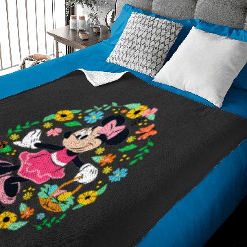 Discover Disney Minnie Mouse Springtime Easter Egg Hunt Baby Blankets