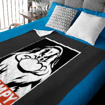 Discover Disney Snow White Grumpy Streetwear Poster Baby Blankets