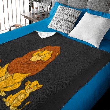 Discover Disney The Lion King Young Simba and Mufasa Baby Blankets
