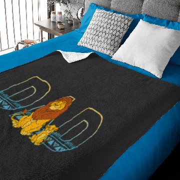 Discover Disney The Lion King Simba and Mufasa Dad Baby Blankets