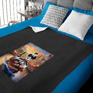Discover Steamboat Willie sailing down the river  SALE!! Mickey Retro Disney Shirt, Mickey Checkered Shirt, Vintage Disney, Retro Mickey, Mickey Gift S-5XL Baby Blankets