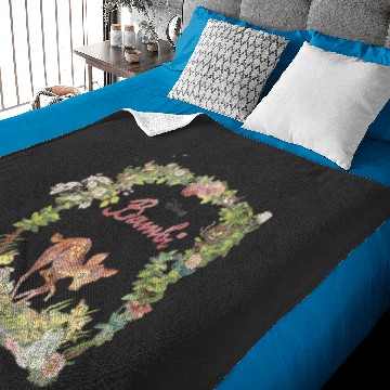 Discover Disneys bambi floral portrait Baby Blankets