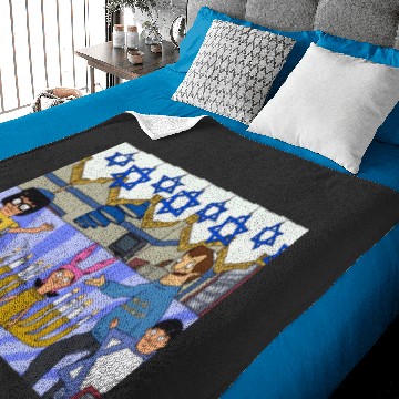 Discover Bob's Burgers Says Happy Hanukkah Baby Blankets
