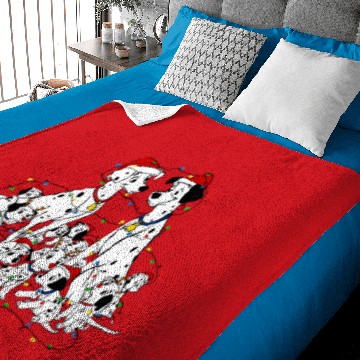Discover Disney Santa 101 Dalmatians Christmas Lights Baby Blankets