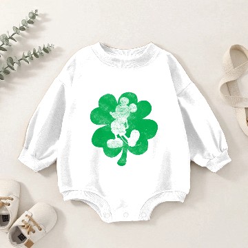Discover Disney Mickey Mouse Shamrock St. Patrick's Baby Romper Sweatshirts