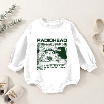 Discover RADIOHEAD Vintage Baby Romper Sweatshirts