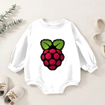 Discover Raspberry Pi Pixel Logo - Raspberry Pi - Baby Romper Sweatshirts