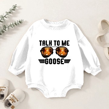 Discover Talk to Me Goose Baby Romper Sweatshirts